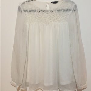 Cute, Flowy White Top